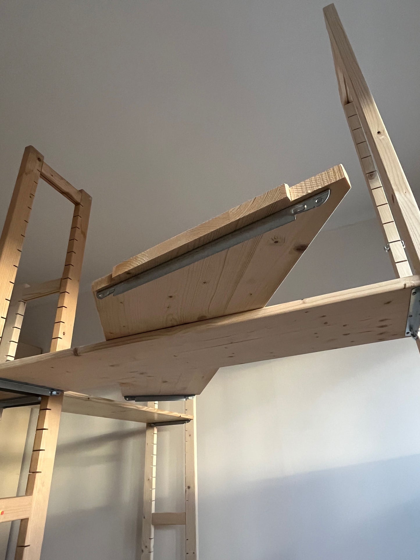 Tablette angle 45° coté droit tablette d'angle Quickrack