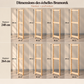 Grande Étagère Bois Modulable Brumorek (H 248-264cm) | Anciennement Système Bruynzeel Monta