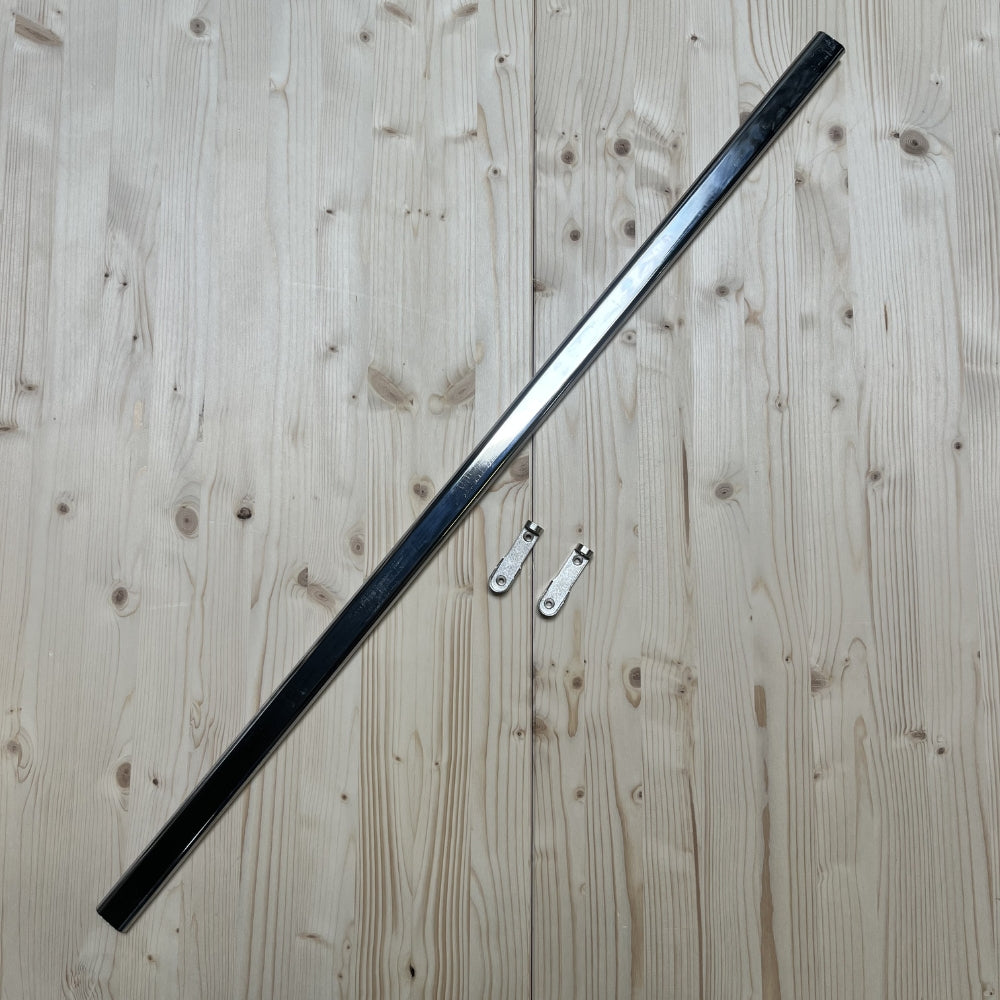 Barre de penderie Brumorek en acier avec ses deux fixations pour dressing compatible Bruynzeel Monta